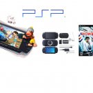 Sony Playstation Portable Video Game System - One Game,  UMD Movie + Extra Accessories
