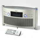 TEAC SRL50 Tabletop CD Clock Radio - 3 inch built-in subwoofer / Drawer-loading CD design / Repeat -