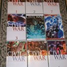 Civil War #1-7 Complete Set including 3 versions of #3