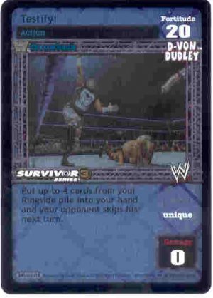 Raw Deal Testify SS3 TB Ultra-rare Foil