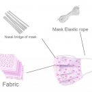 7 pcs DIY fabric face mask & mouth cover