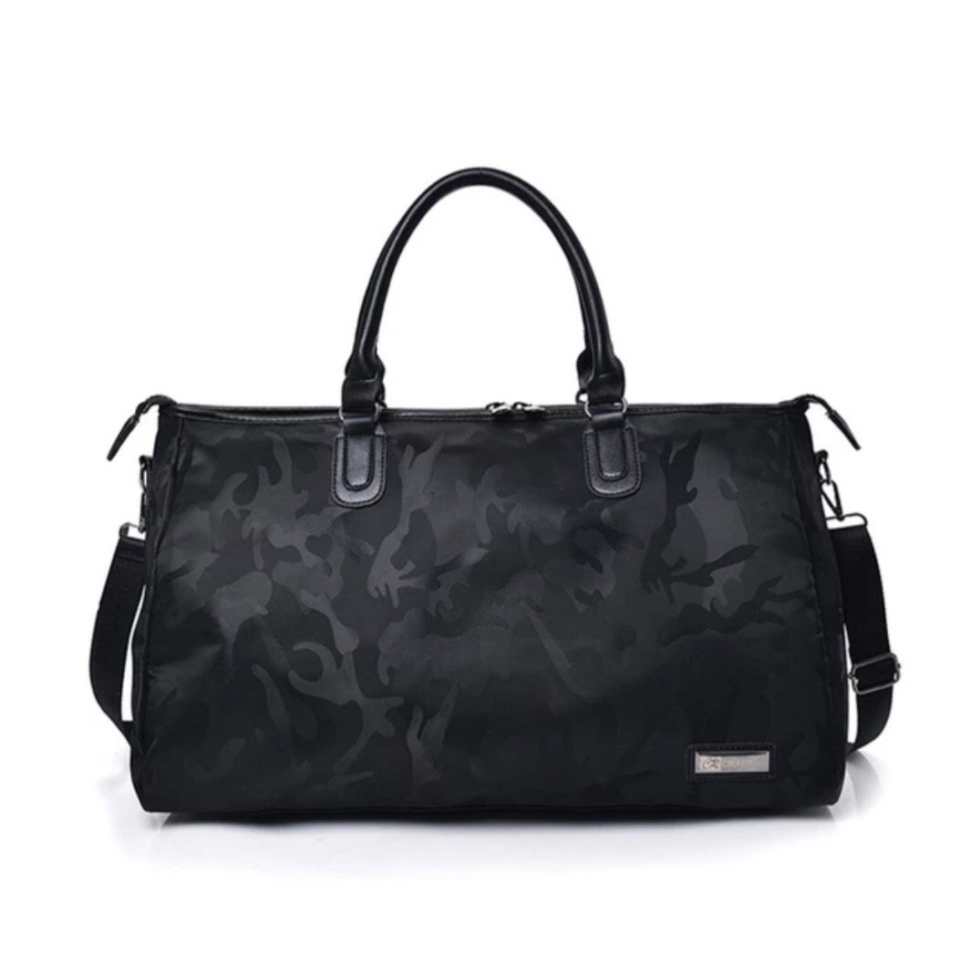 Black Camouflage Duffle Waterproof Travel/Cabin Holdall