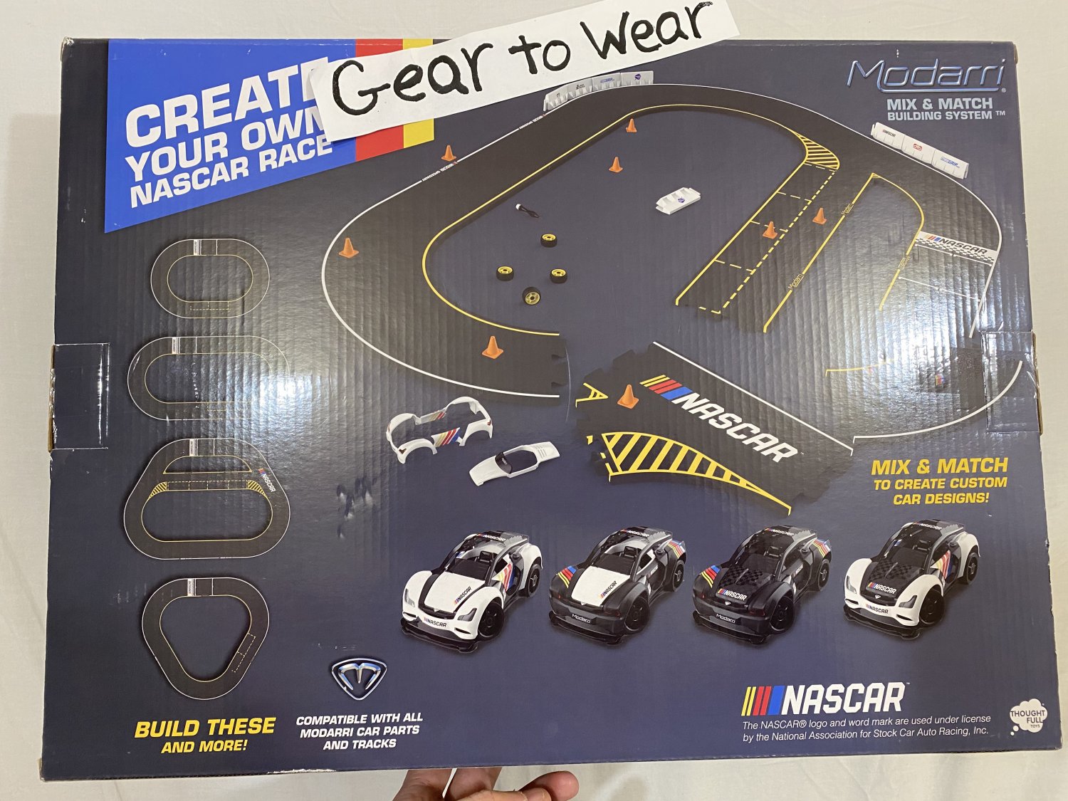 modarri nascar toy car speedway trackset bundle