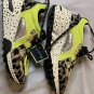 Steve Madden Cliff Platform Heel Sneakers Neon Green Yellow Leopard Womenâs 7.5 M