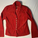 Live A Little Women's Red Button-Front Blazer with Decorative Metal Buttons Women's M