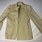 Brooks Brothers Tan Khaki Suit Blazer Jacket One Button Women's 10P Petite