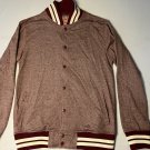 Brooklyn Clothing Burgundy Button Snap Up Polyester Jacket Men's L
