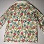 Croft & Barrow Blouse Long Sleeve Womens Top Shirt Floral Flower Print L