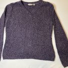 Croft & Barrow Purple Pullover V-Neck Acrylic Sweater Long Sleeve Shirt Top Pullover Women's L Croft & Barrow Purple Pullover V-Neck Acrylic Sweater Long Sleeve Shirt Top Pullover Women's L