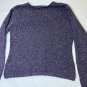 Croft & Barrow Purple Pullover V-Neck Acrylic Sweater Long Sleeve Shirt Top Pullover Women's L
