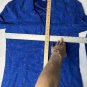 Sag Harbor Shirt Blue Suede Feel Long Sleeve Button Down Blouse Women's L