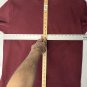 Lands End Burgundy Zip Long Sleeve Collared Sweater Men's XL