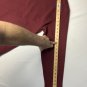 Lands End Burgundy Zip Long Sleeve Collared Sweater Men's XL