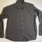 HAWKINS McGILL Brown Blue Striped Long Sleeve Casual Button Front Collared Shirt L HAWKINS McGILL Brown Blue Striped Long Sleeve Casual Button Front Collared Shirt L