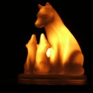 glowing wolf