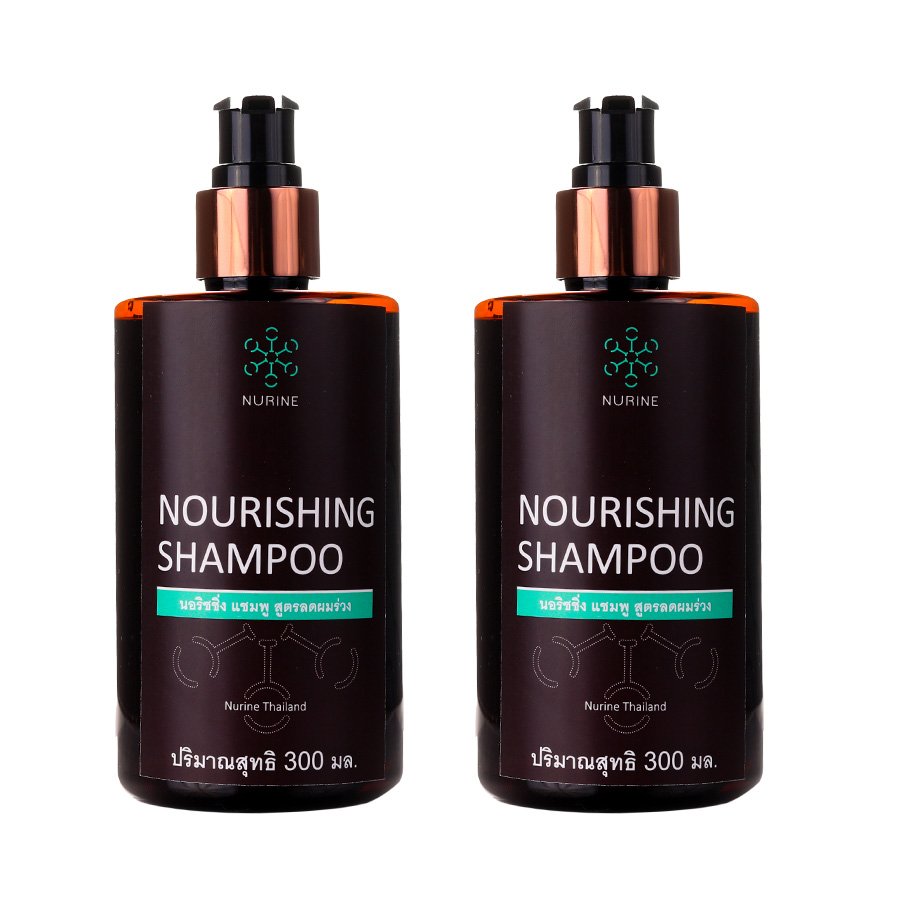 300ml. Hair Shampoo Helps strengthen Eliminate Nourishing Dandruff Hair Loss Nurine (Pack of 2)