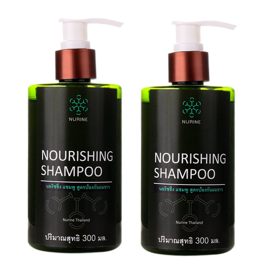Anti Formula Shiny Healthy Nourine Shampoo Nourishing Anti Grey Hair 300ml Black Hair(Pack of 2)