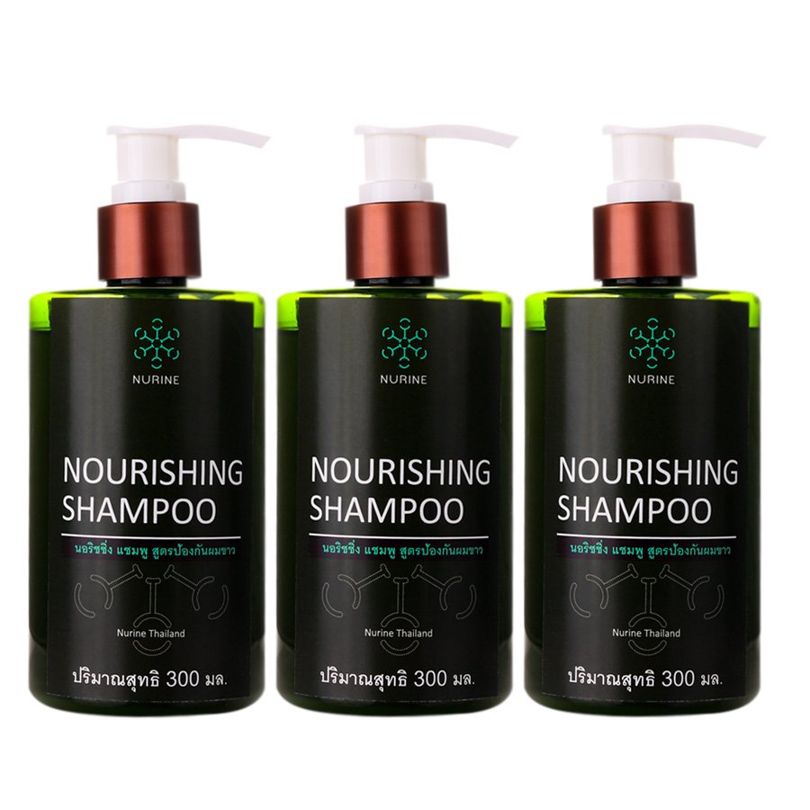 Formula Grey Shiny Healthy Nourishing Nourine Anti Hair Shampoo 300ml Anti Hair Black (Pack of 3)