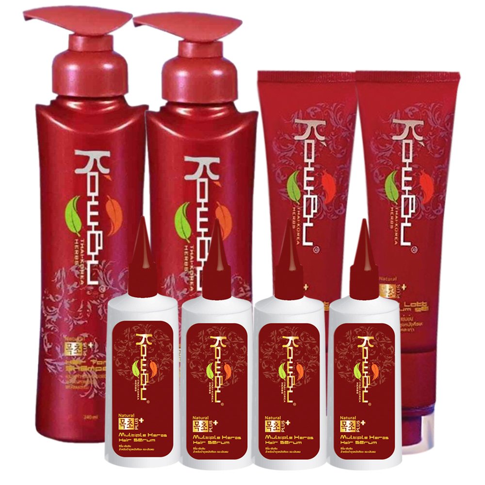 Kowbu Multiple Set Hair Serum Regrowth Regrow Premium 60ml Shampoo 240ml Hair 30ml Loss