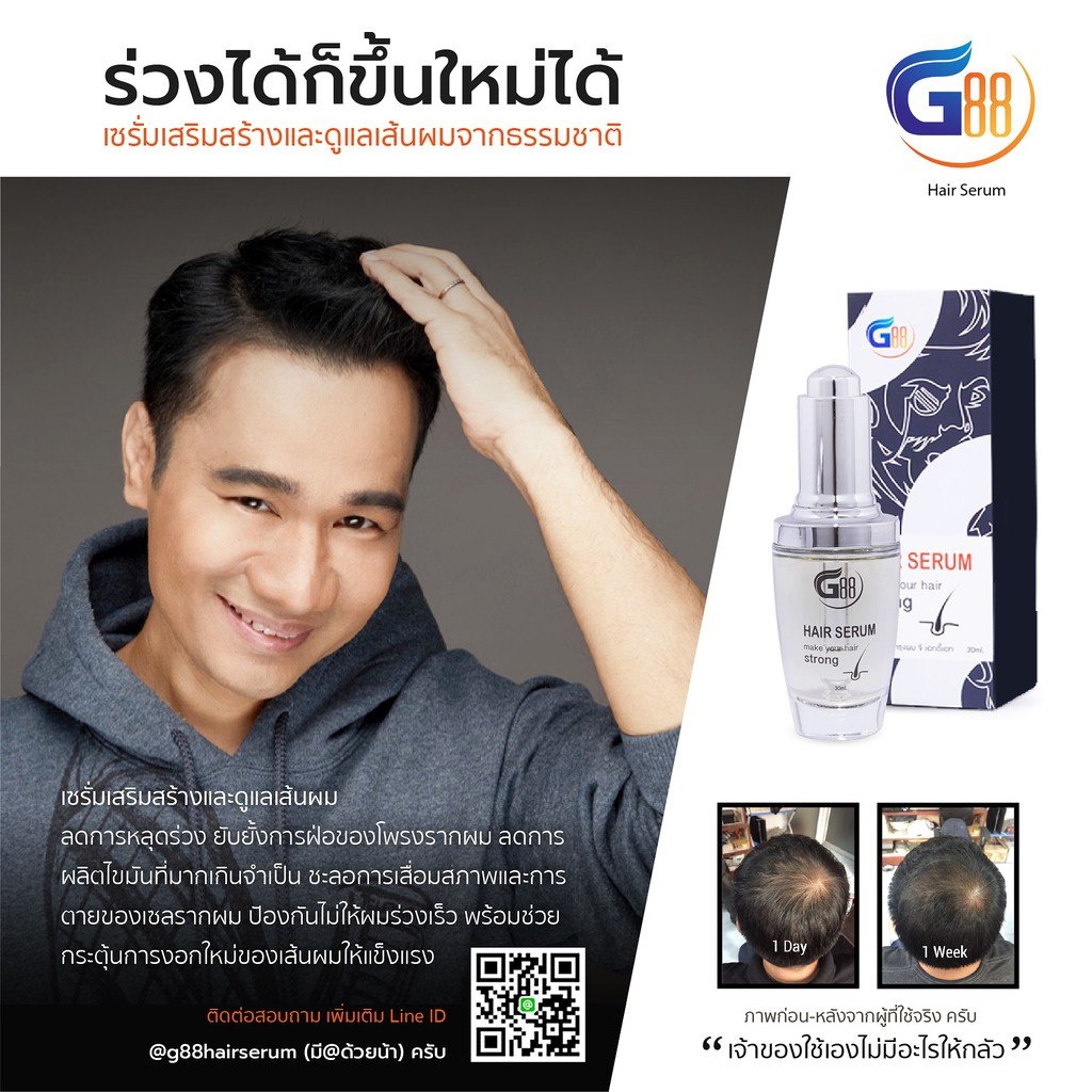 G88 Hair Serum Stimulate Loss Regrow Hair Energizing Regrowth Fall 30ml