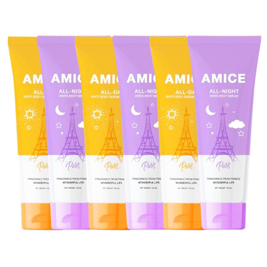 Set Soft Smooth Amice Lotion Body Body SPF 120ml. Sunscreen PA Cream All-Night All-Day (Pack of 6)