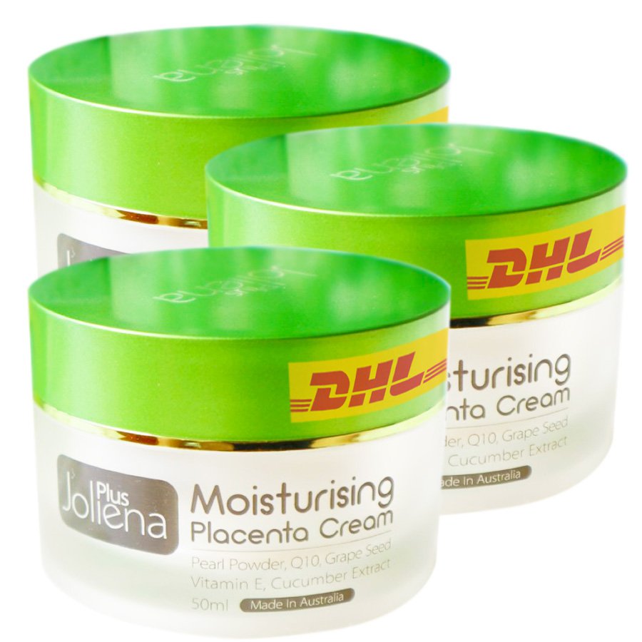 MOISTURIZING BRIGHTENING 50G. PLACENTA CREAM SKINCARE ANTI AGING FIRMING JOLIENA PLUS (PACK OF 3)