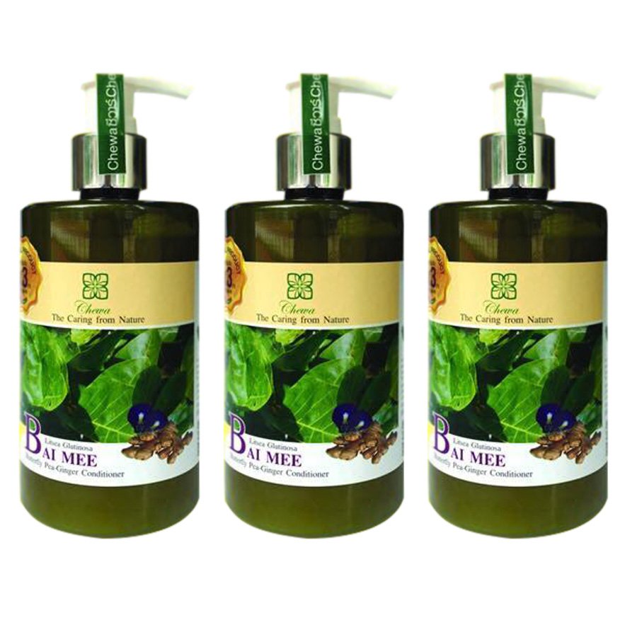 THIN-HAIR HAIR LOSS CHEWA BUTTERFLY PEA CONDITIONER GINGER BAI MEE 300ML HAIR ROOT (PACK OF 3)