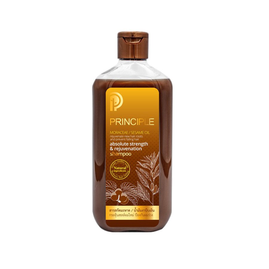 PRINCIPLE ABSOLUTE STRENGTH & REJUVENATION SHAMPOO 300ML. MAHAD HERBAL NATURAL NEW HAIR SHINY HAIR