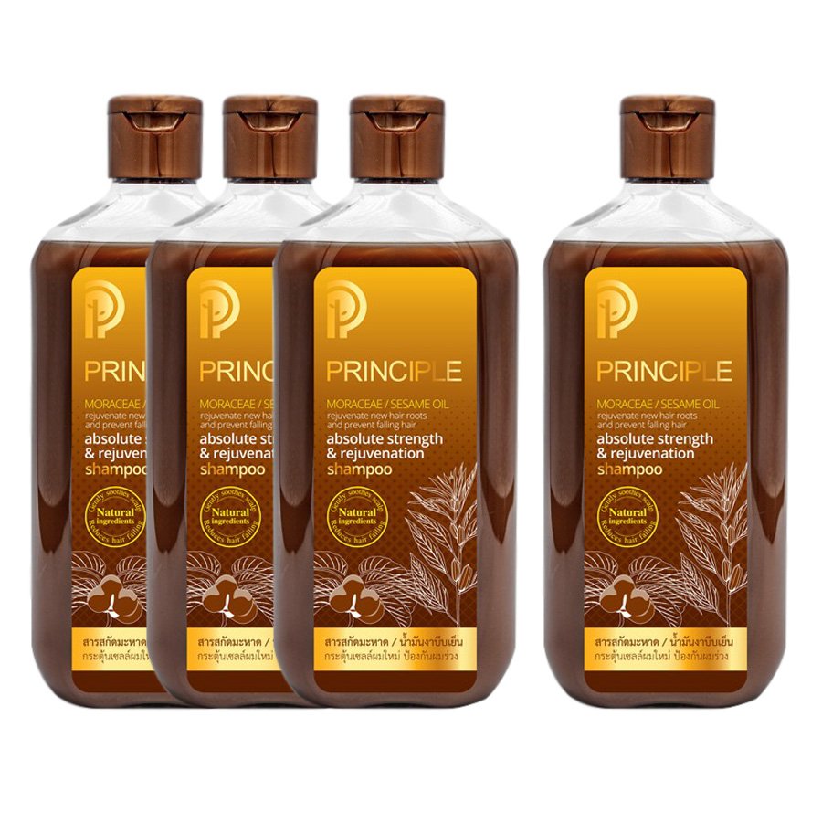 SHAMPOO MAHAD 300ML. ABSOLUTE STRENGTH & REJUVENATION NATURAL NEW HAIR PRINCIPLE HERBAL (4 X 300ML)