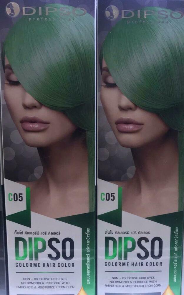 C05 Lovely Green DIPSO Professional Colorme hair color 6 Pastel ammon