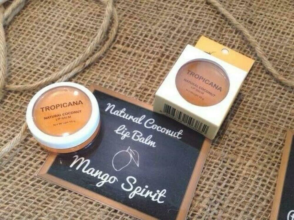 Mango Spirit Tropicana Natural Lip Balm Coconut Antioxidant 5 Scents