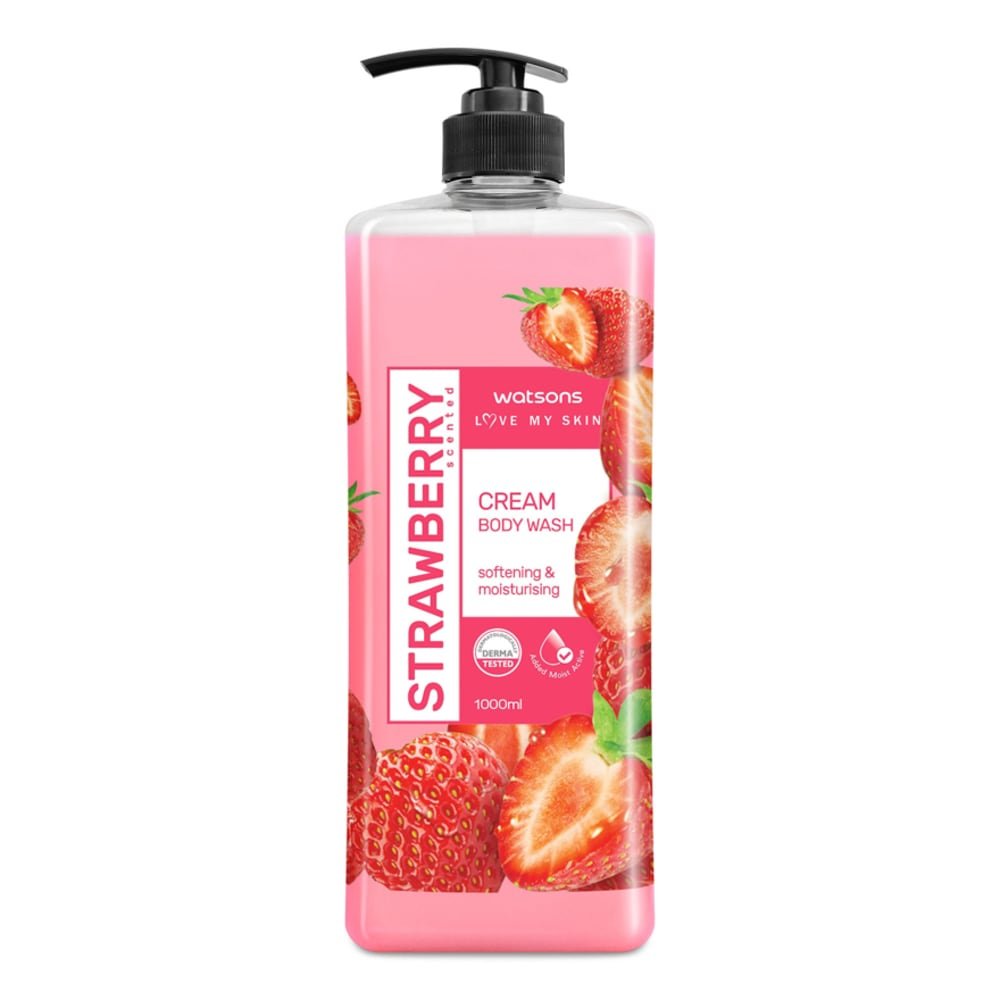 Watsons Strawberry Exfoliating Shower Gel with Strawberry Extract and Jo