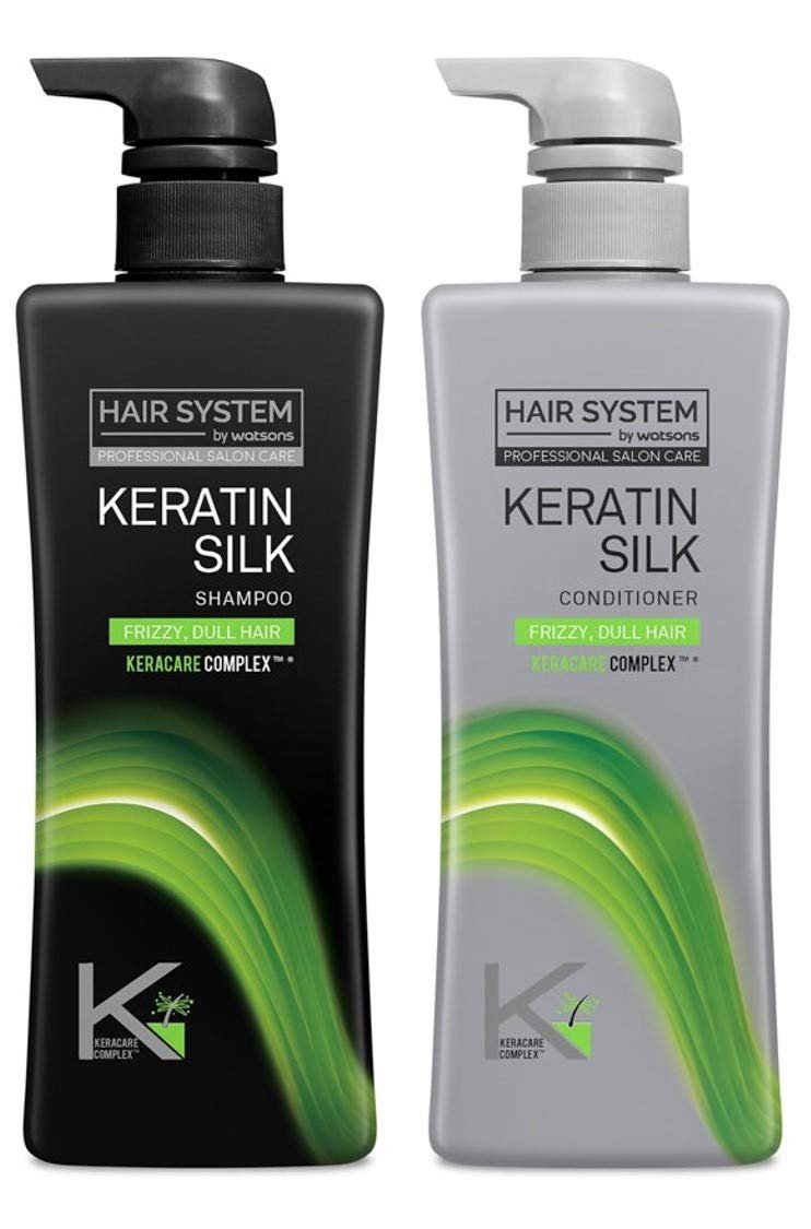 Hair System by Watsons keratin Silk Shampoo and Conditioner for Frizz