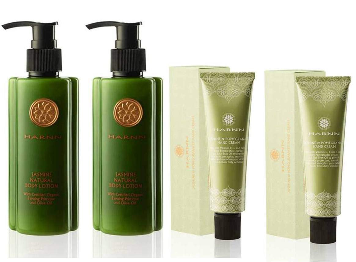 HARNN Jasmine Natural Body Lotion and Hand Cream Set 2.