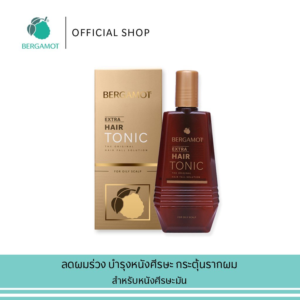 BERGAMOT Extra Hair Tonic For Oily Scalp 100 ml. x 4 pcs.