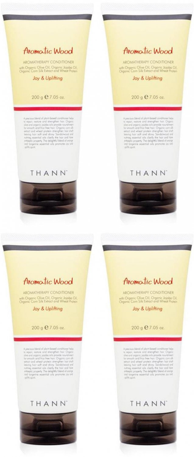THANN AROMATIC WOOD AROMATHERAPY CONDITIONER WITH ORGA TUMTIM T05 ORGANIC JOJOBA 4 PCS/PACK