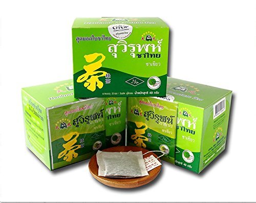 3 Boxes Thai Tea Suwirungreen Tea Service Tea (Tea Bag)