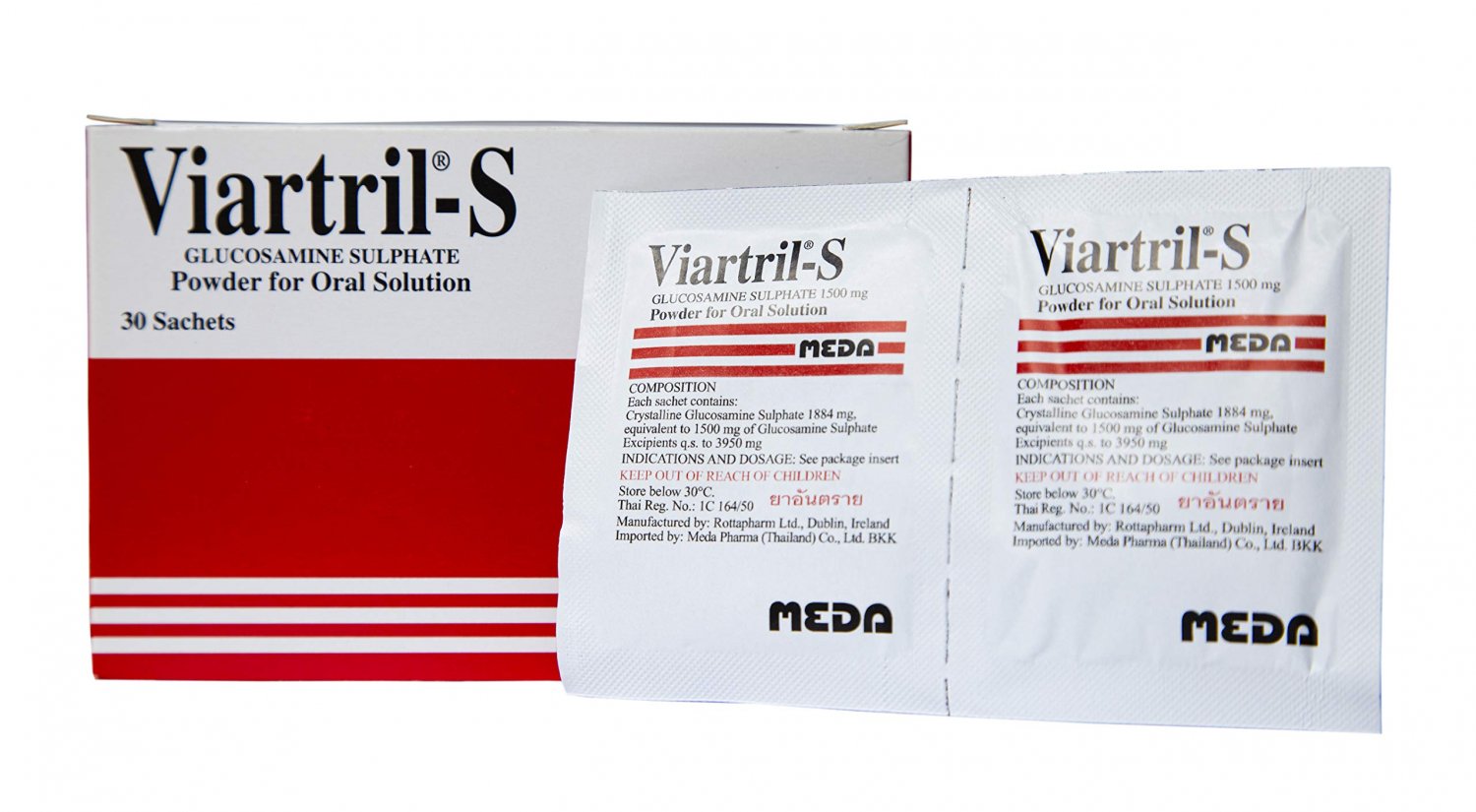 Viatrils 1500 Mg. Powder Oral Glucosamine 30 Sachets