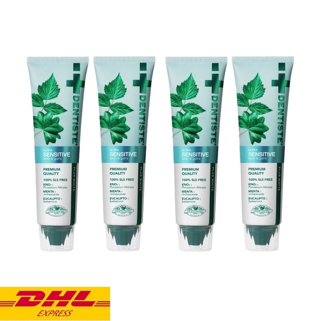 4x Dentiste Ultra Sensitive Toothpaste Teeth Gum Premium Herbal Natural