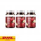 3x Nine Apple Cider Vinegar Dietary Supplement Weight Management 30\sbot