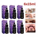 6x Hair Growth Serum Lotion Set Grow Eyebrow Mustache Beard Eyelashes