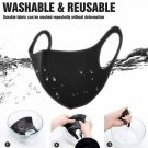 Protective Black Face Mask Breathable Anti-allergic Mouth Washable Protection