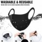Protective Black Face Mask Breathable Anti-allergic Mouth Washable Protection