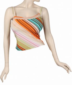 NEW Striped Tank Top Made in the USA Size S Small