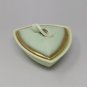 1950s Vintage French Stunnig Ceramic Box in Gold and Aquamarine Colors