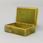 Astonishing Vintage Green Onyx Box Made in Italy 1960s