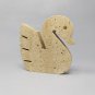 1970s Set of 3 Original Travertine Swans Sculptures designed by Enzo Mari for F.lli Mannelli.