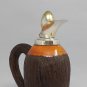 1950s Stunning Aldo Tura Pitcher in Brass and Wood, Made in Italy