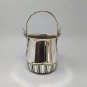 1950s Gorgeous Ice Bucket in Silver Plated by Aldo Tura for Macabo. Made in Italy.