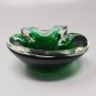 1960s Gorgeous Green Bowl or Catch-All By Flavio Poli for Seguso in Murano Glass